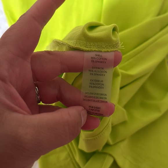 NWT! Calvin Klein T-shirt dress. Neon yellow/green ๐คฉ super comfy/soft! - Picture 14 of 14